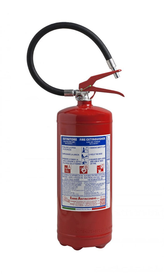 EXTINGUISHER 6KG POWDER 34A 233B