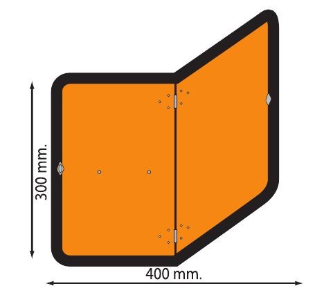 FOLDING ALUMINUM SIGN - ADR TRANSPORT