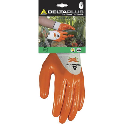 NITRILE COATED POLYESTER KNIT GLOVE SIZE. 9