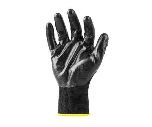 BLACK NITRILE COATED POLYESTER GLOVE