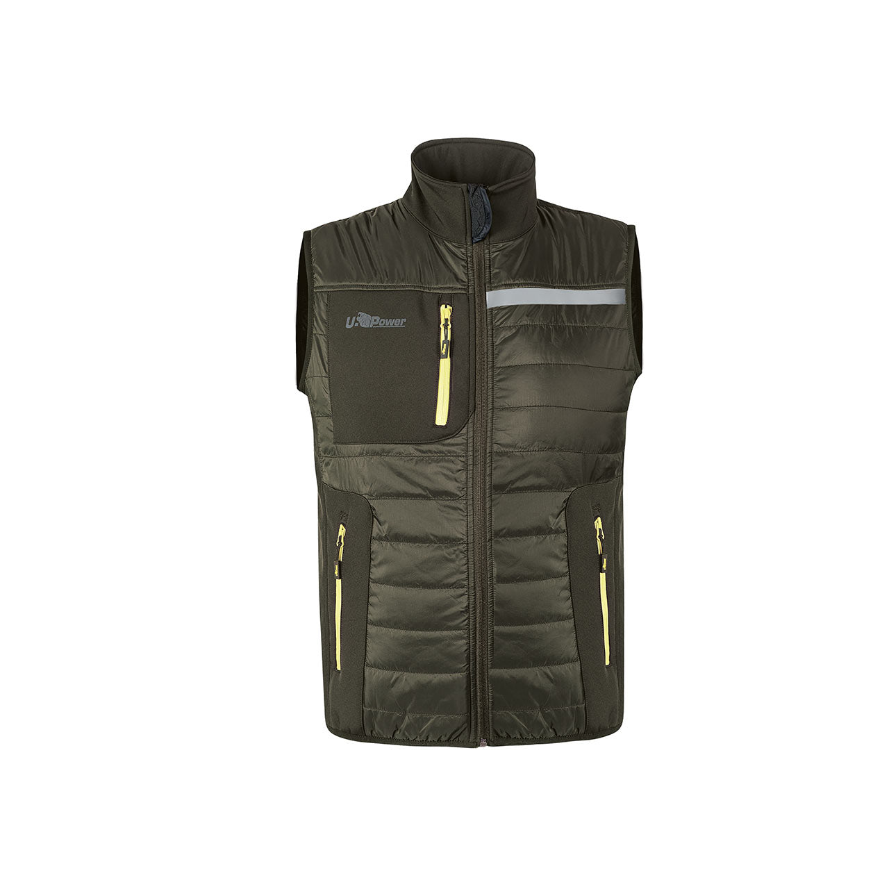 GILET WALL - U-POWER - NERO/VERDE/GRIGIO