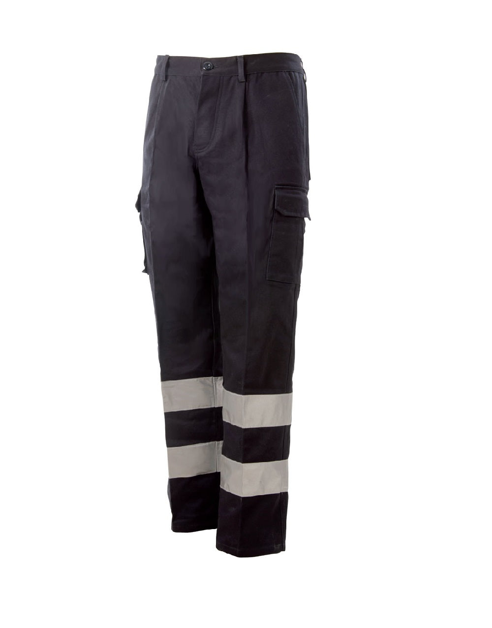 PANTALONE BLU INVERNALE CON BANDE BLUETECH