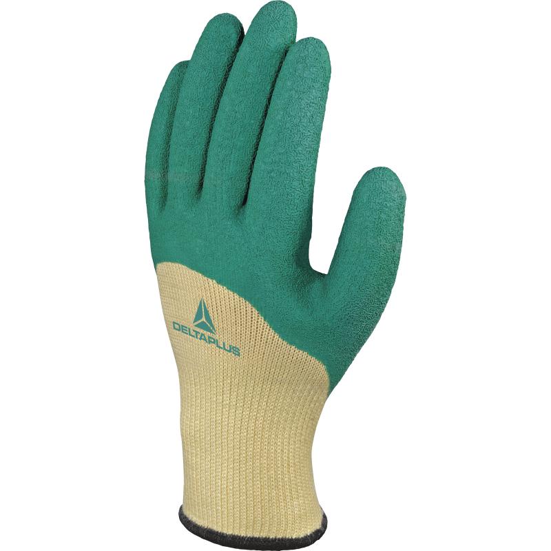 GREEN LATEX COATED POLYCOTTON GLOVE SIZE 10