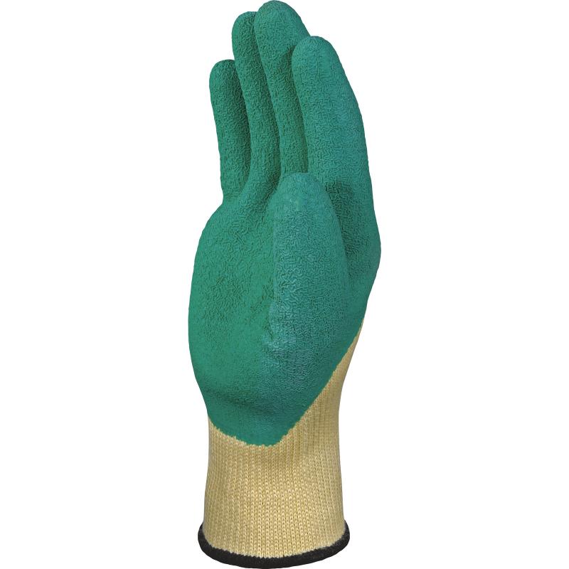 GREEN LATEX COATED POLYCOTTON GLOVE SIZE 10